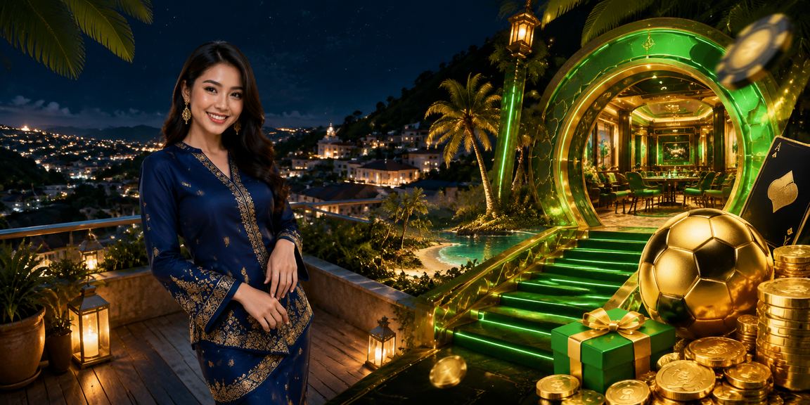 Pengguna Malaysia berbaju kurung menikmati pengalaman pertaruhan sukan dm3 dalam talian
